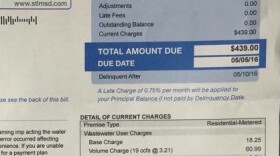Shona Scott's sewer bill has a $359 adjustment for under-billing.