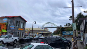 Coastal downtown area.