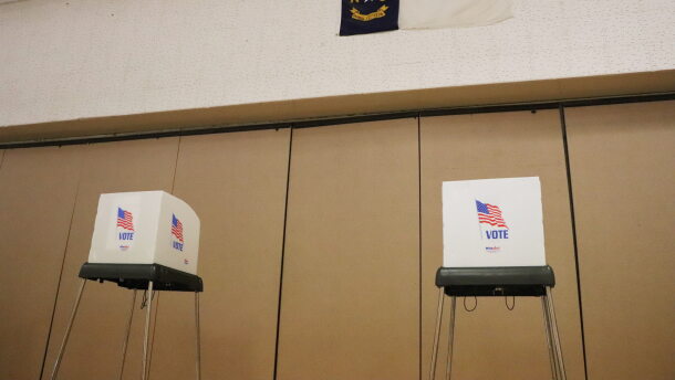 Voting booths.