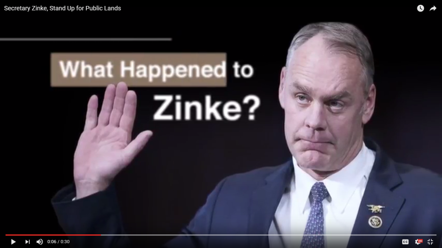 Backcountry Hunters and Anglers launched an ad campaign Wednesday criticizing Secretary Ryan Zinke's review of national monuments. 