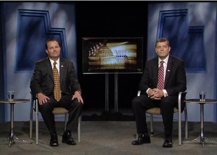 Republican Senate Candidates Mike Lee (left) and Tim Bridgewater (right)
