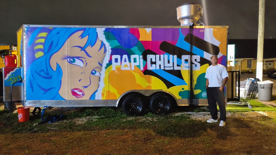 Javier Castillo owns Papi Chulos, a Venezuelan food truck in Central Florida. He's lived in the United States for four years, and the rest of his family is still back in Venezuela.