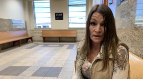 Kayleen Davis is seen on Nov. 12, 2024, in the Tulsa County Courts Building. Davis says Tulsa police wrongly convinced her Henry Jamerson sexually assaulted her during a robbery in 1991.