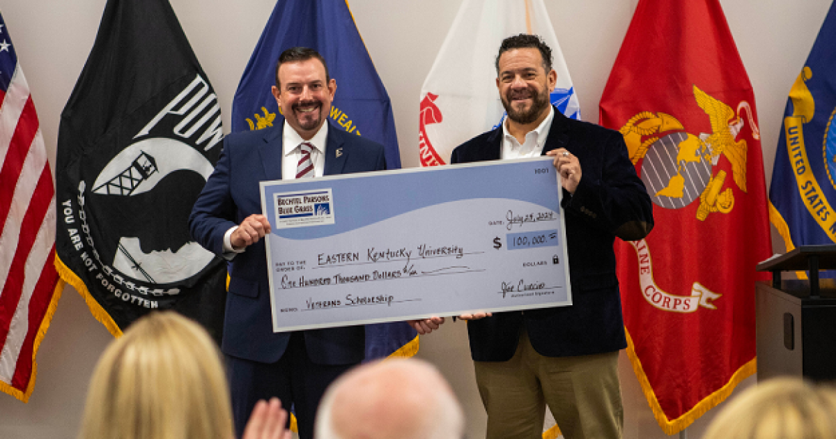 EKU receives gift from Bechtel Parsons for veterans scholarship