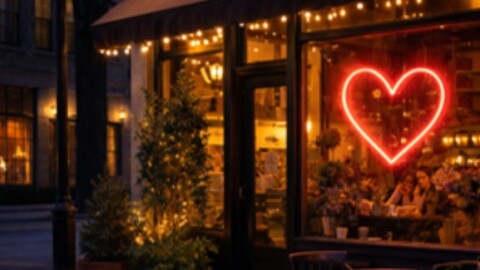 A store window in downtown Springfield