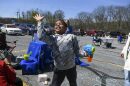 Blake Johnson, of Frackville, Pa., catches bubbles at the Gym-Jam Therapeutics stand during the Stand Out and Shine: Autism Awareness Festival at the Schuylkill Intermediate Unit 29 in Mar Lin, Pa., on Saturday, April 30, 2022. 
