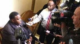 City-County Council President Stephen Clay answered questions after Monday night's meeting, when many of his fellow Democrats took steps to remove him from the position.