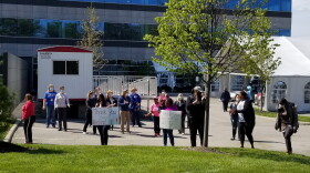 In May, community members visited Mercy Health's new flu clinic in Bond Hill to thank caregivers for all they are doing to care for people in the community.
