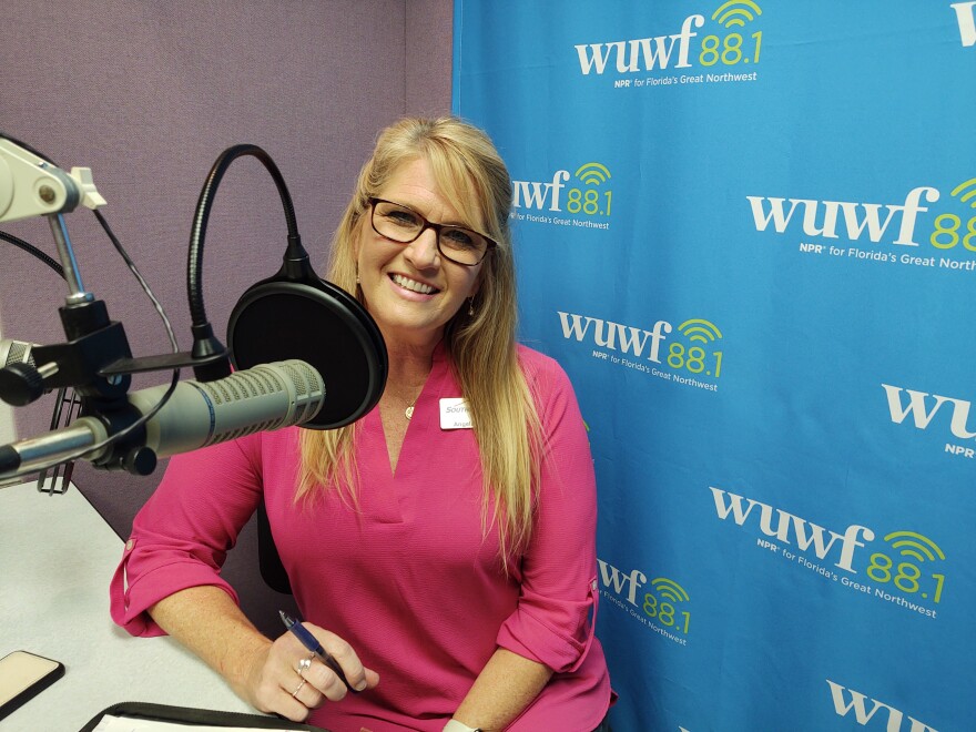 Angela Lane is a five-year breast cancer survivor and chair of the Pensacola "Making Strides" event.