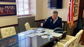 Darin LaHood working at his office