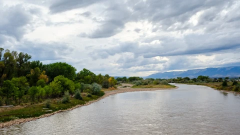 The Colorado River is pictured in central Garfield County earlier this week. The Colorado River District held its annual water seminar at Colorado Mesa University in Grand Junction on Friday.