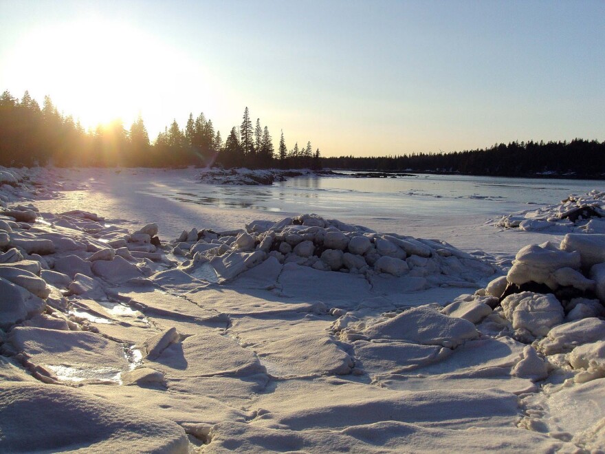 A winter scene on Vinalhaven