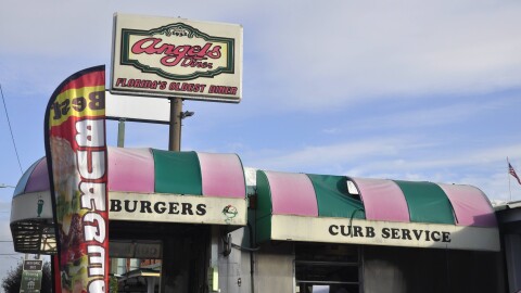 Angels Dining Car in Palatka, Florida’s oldest diner, stands in the space for 93 years.