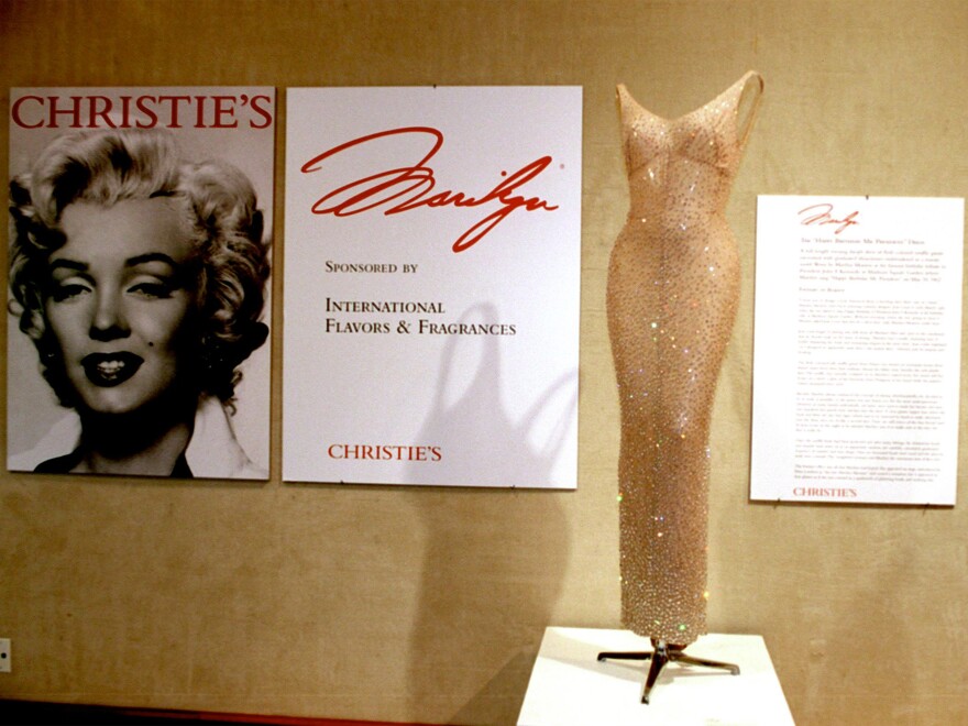 In 1999, Christie's auctioned the dress Monroe wore when she sang "Happy Birthday" to John F. Kennedy for more than $1 million.
