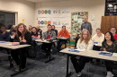 Jason Akst's Editorial and Opinion Writing class visited WNIJ to record Perspectives.