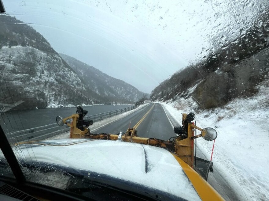 During a winter storm, plows will drive up and down Cascade Pass, battling the blowing snow.
