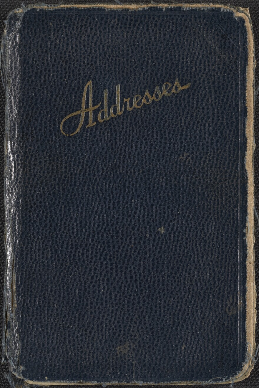 Joseph Cornell's address book, ca. 1950-1970, is full of avant-garde artists throughout the U.S. and Europe.