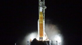 NASA's new moon rocket lifts off from Launch Pad 39B at the Kennedy Space Center in Cape Canaveral, Fla., Wednesday, Nov. 16, 2022. This launch is the first flight test of the Artemis program.