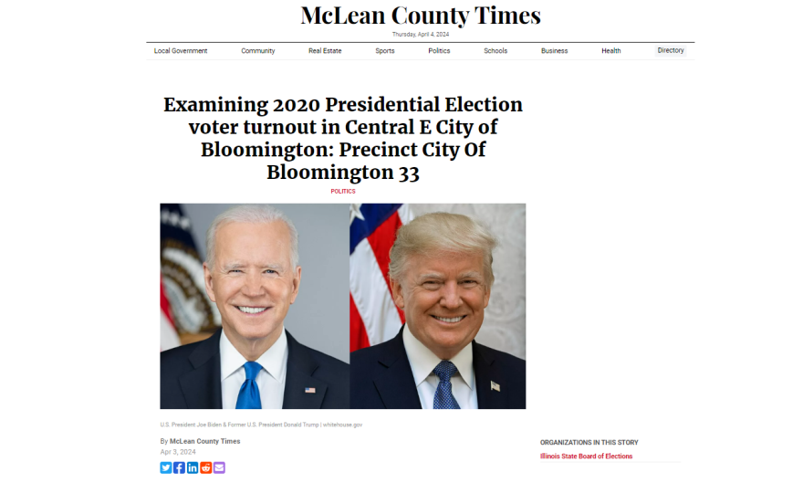 The McLean County Times is one of more than 30 websites owned by Local Government Information Services.
