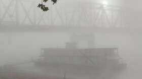 The Showboat Majestic sits in fog in September 2018.