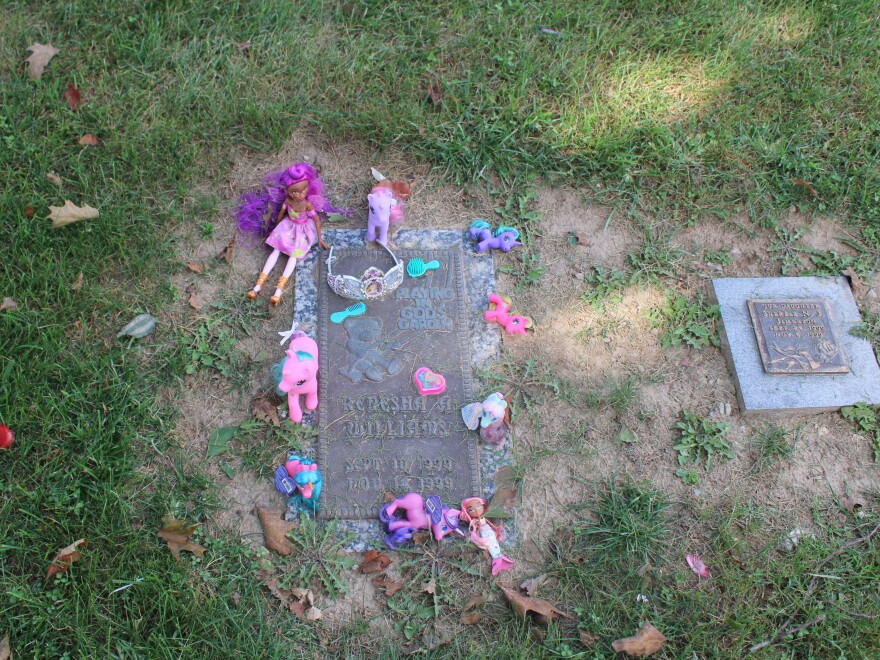 The gravediggers at Sunset Gardens of Memory cemetery in Millstadt, Illinois, have learned to watch their steps in the "Baby Land" section because grieving parents drop off toys, candy, and balloons for their deceased children.