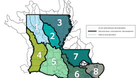 The Louisiana Watershed Initiative committee worked on this map for nearly a year, taking it on tour across the state and soliciting input from local officials. The final map was approved in August. 