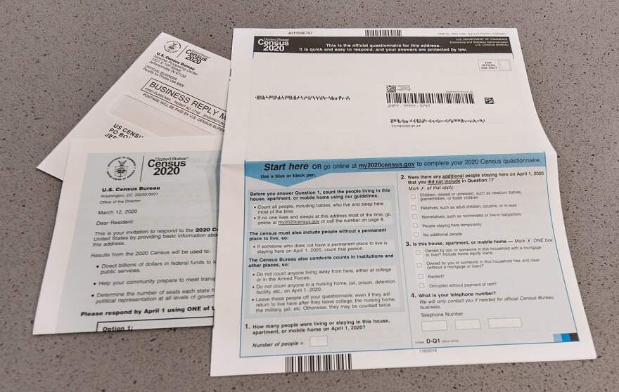 The 2020 U.S. Census form.