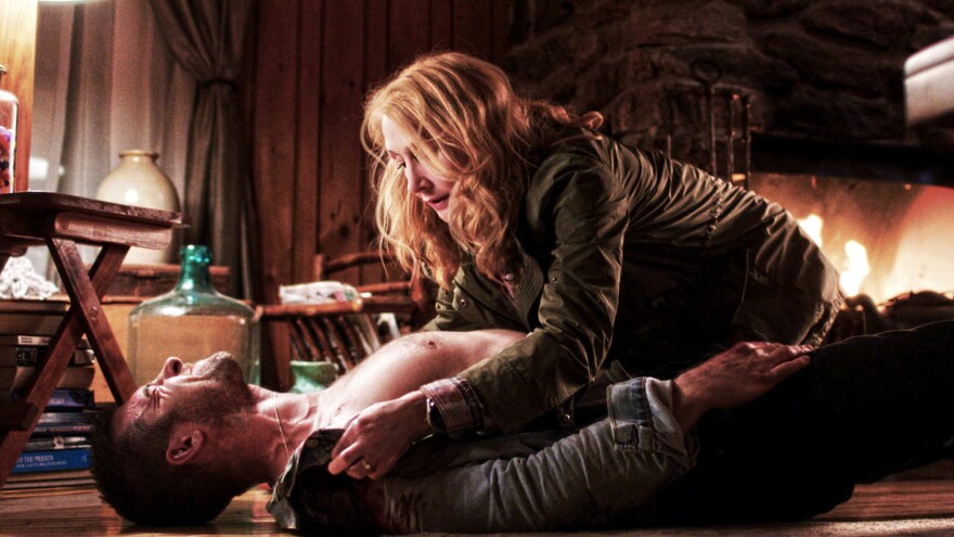 Scott Speedman and Patricia Clarkson in <em>October Gale</em>.