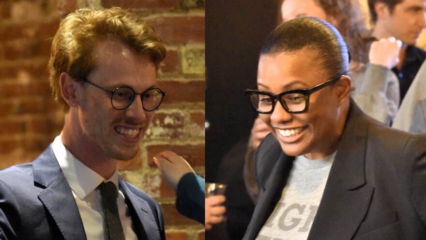 Jesse Vogel (left) and Tiara Ross (right) won the primary for Columbus City Council District 7. The two will face off for the seat in November.