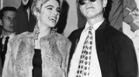 Edie Sedgwick and Andy Warhol at the ICA pre-show party on October 7, 1965. From the Temple University Libraries, Urban Archives