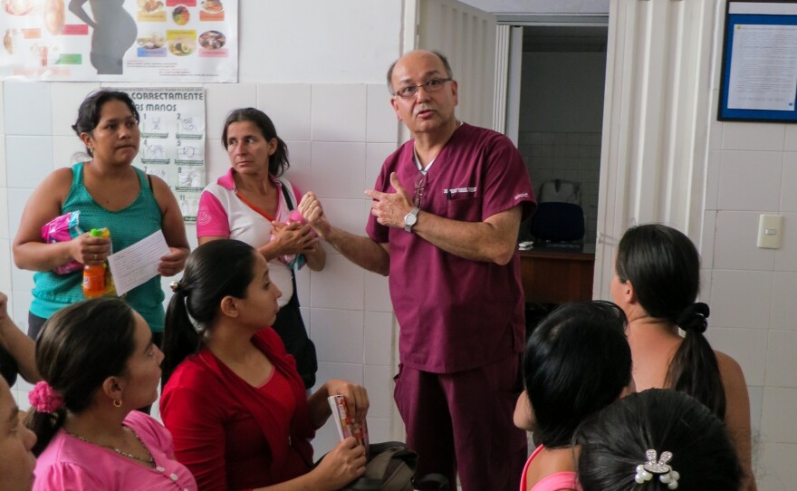 The doctor who does ultrasounds at the clinic in Cucuta has just arrived. The pregnant women, many of whom had Zika virus, have been waiting for hours to see him, hoping that the scan can reassure them that the babies they are carrying are healthy.