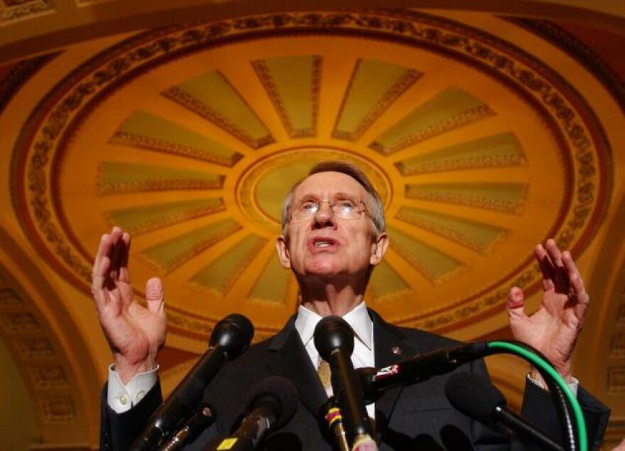 Senator Harry Reid on Capitol Hill