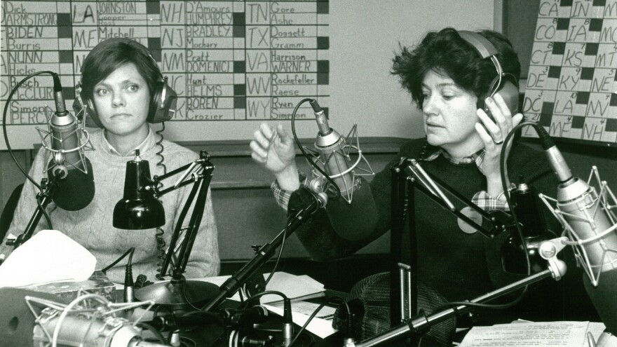 Cokie Roberts and Linda Wertheimer report on election night in 1984.
