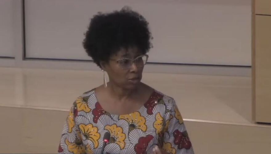 Tevya Griffin, planning director, answers questions about the proposed Rent Ready program during a Williamsburg City Council meeting on April 6, 2026.