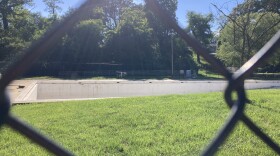 The Malvern Hills Park Pool in West Asheville, as seen on Wednesday, June 3, 2026. The 90-year-old pool has been closed for several seasons, and the city plans to begin constructing a new pool this summer.