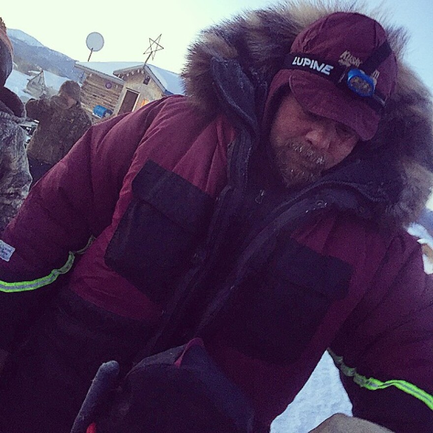 Aaron Burmeister in Kaltag. (Photo by Emily Schwing)