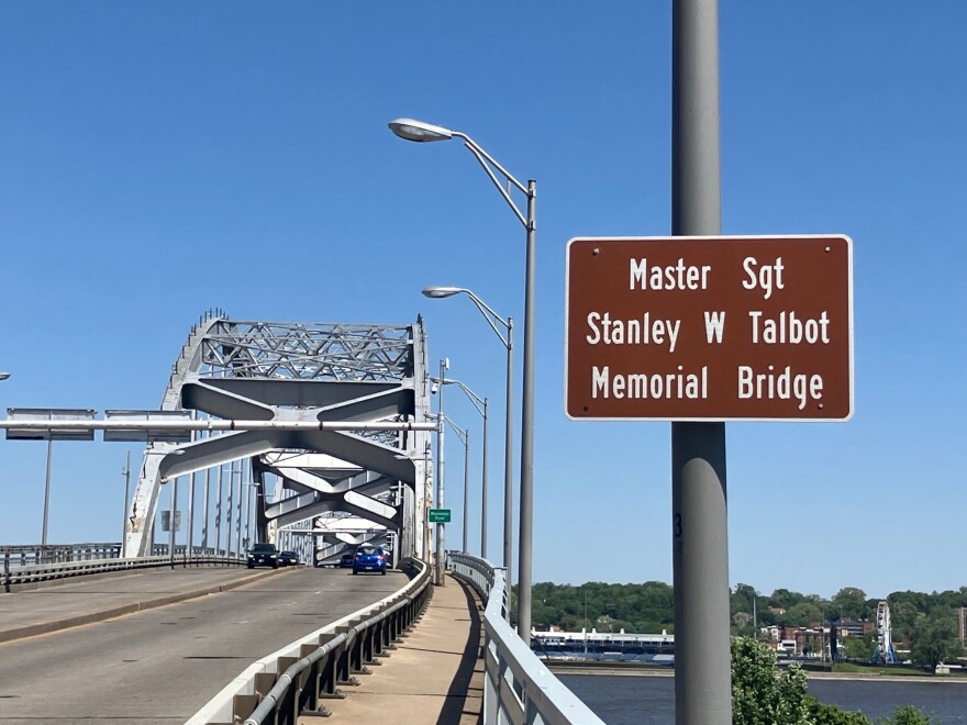 The Centennial Bridge was officially renamed in 2017 the Master Sgt. Stanley W. Talbot Memorial Bridge.