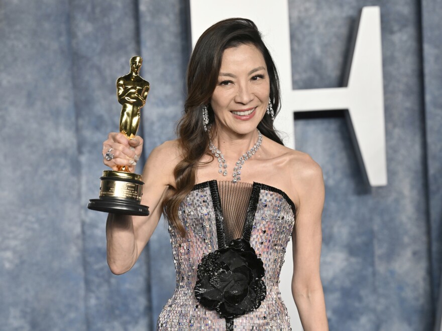 Michelle Yeoh, who won the Academy Award for Best Actress on Sunday, delivered a rallying cry for Hollywood's older actresses during her acceptance speech.