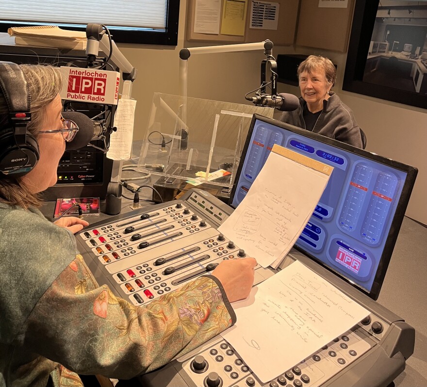 Composer Joan Tower talks with IPR's Nancy Deneen in Studio B