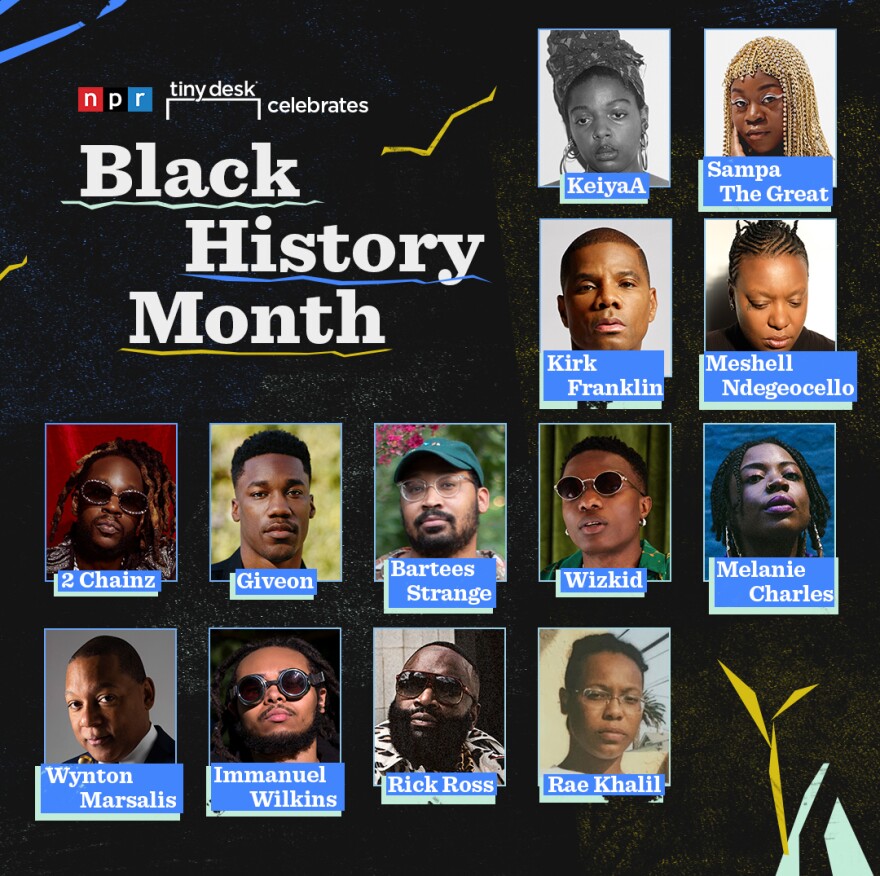 NPR Music's Tiny Desk Concert series will celebrate Black History Month by featuring 13 Tiny Desk (home) concerts by Black artists across genres.