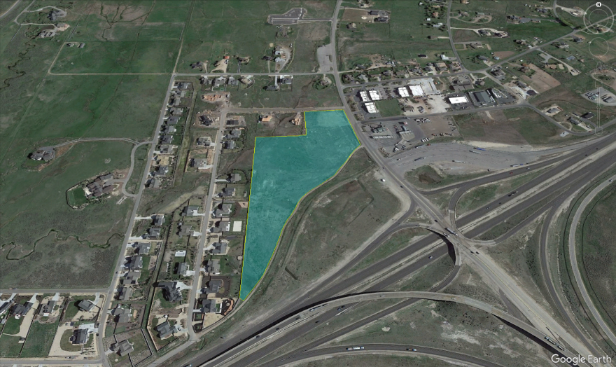 The Snyderville Basin Planning Commission is holding a pre-application work session and public hearing with Columbus Pacific Development over these 14 acres just north of the intersection of I-80 and US-40.