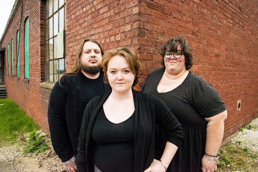 Seth Kehres (left), Alyssa McMillen (middle), and Destinee Wilson, the Our House Entertainment team