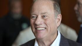 Detroit Mayor Mike Duggan speaks to city employees in Detroit, Wednesday, Nov. 13, 2024. (Paul Sancya/AP)