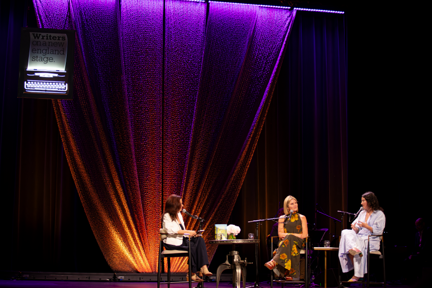 NHPR's Rebecca Lavoie interviews Jenna Bush Hager and Shannon Garvey at the Seacoast Lit. Fest in The Music Hall in Portsmouth NH.