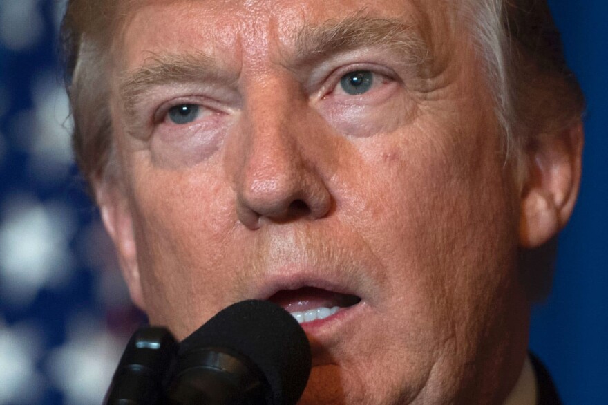 President Trump ordered a massive military strike against a Syria Thursday in retaliation for an apparent chemical weapons attack they blame on President Bashar al-Assad. (Jim Watson/AFP/Getty Images)