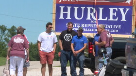 John Hurley says nearly all issues tie back into education, and has campaigned across multiple counties in his area.