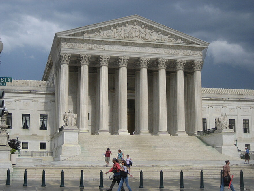 A case about redistricting voting lines in Alabama is being looked at by the U.S. Supreme Court.