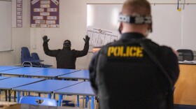 Kodiak police practice responding to a suspect armed with a knife, July 19, 2024.