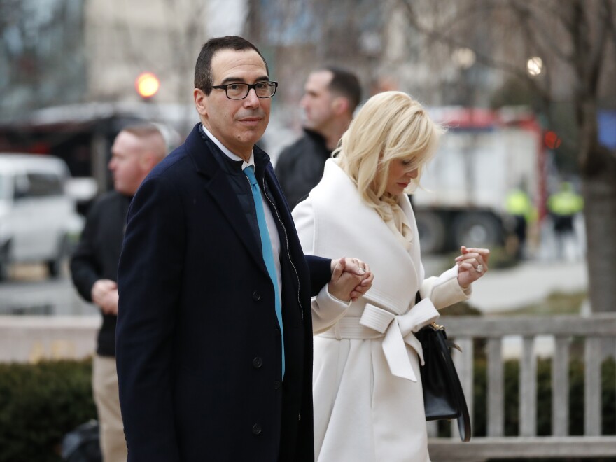 Steven Mnuchin, seen on Jan. 20, has been confirmed as Treasury secretary.