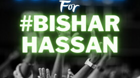 A poster being circulated by Fairbanks organizers of a Friday rally for the family of Bishar Hassan,